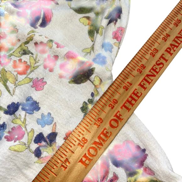 Soft Surroundings Women’s Petite Small Robe Floral Wrap Belted Pockets - Picture 9 of 10